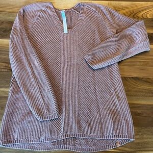 lululemon athletica Pink V-Neck Sweater